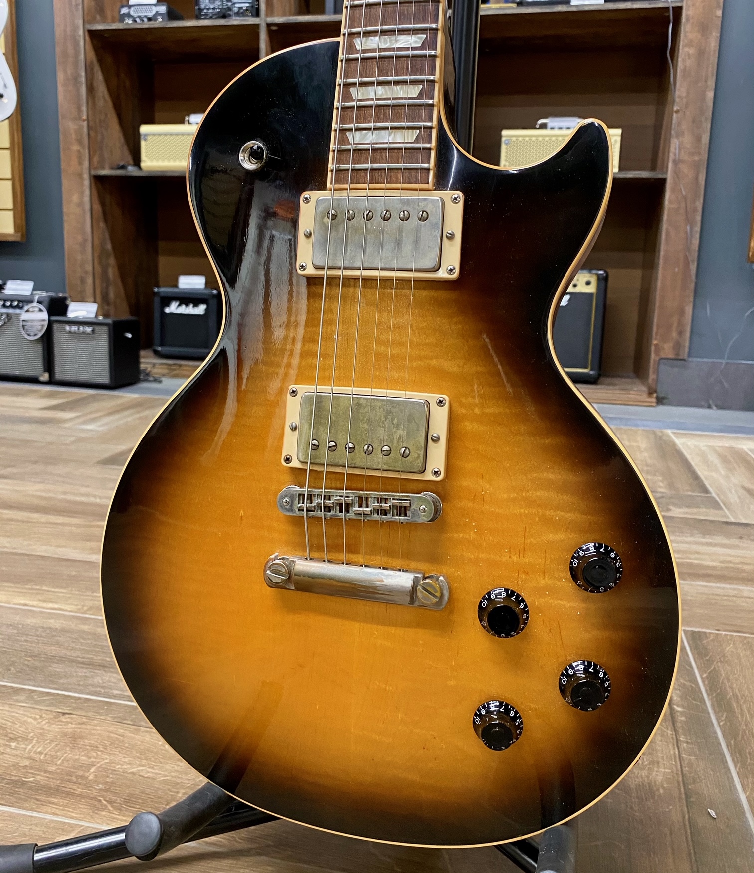 Gibson Les Paul Standard Bare Knuckle PG Blues USA 2005 электрогитара. Кейс в комплекте