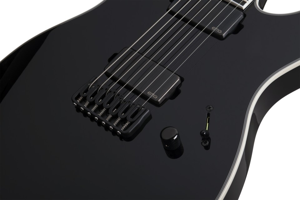 Schecter CHRIS GARZA PT-7 2015 BLK Гитара электрическая семиструнная