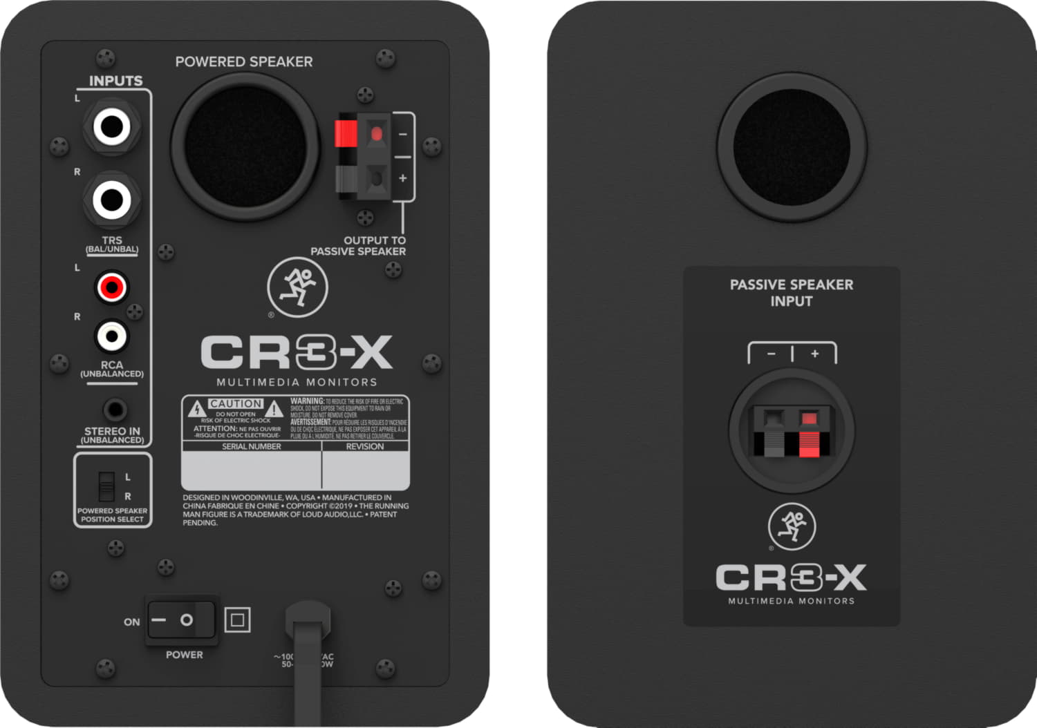 Mackie CR3-X пара студийных мониторов, мощность 50 Ватт, динамик 3`, твиттер 0,75`, цвет черный