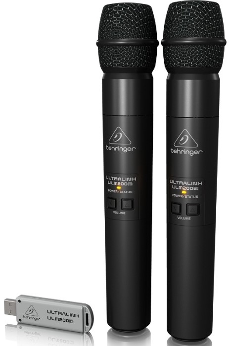 Behringer ULM202USB Радиосистема цифровая с 2-мя ручными передатчиками и двойным мини-приёмником USB