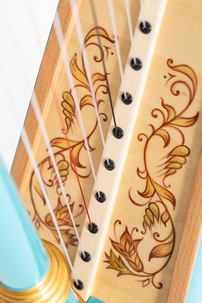Resonance Harps MLH0016 Capris арфа 21 струнная (A4-G1), цвет бирюзовый глянцевый