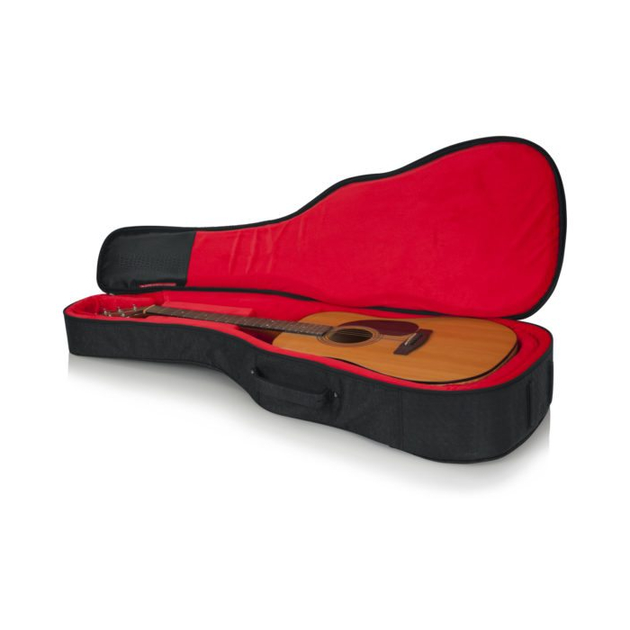 Gator GT-ACOUSTIC-BLK усиленный чехол для акустических гитар, цвет черный 