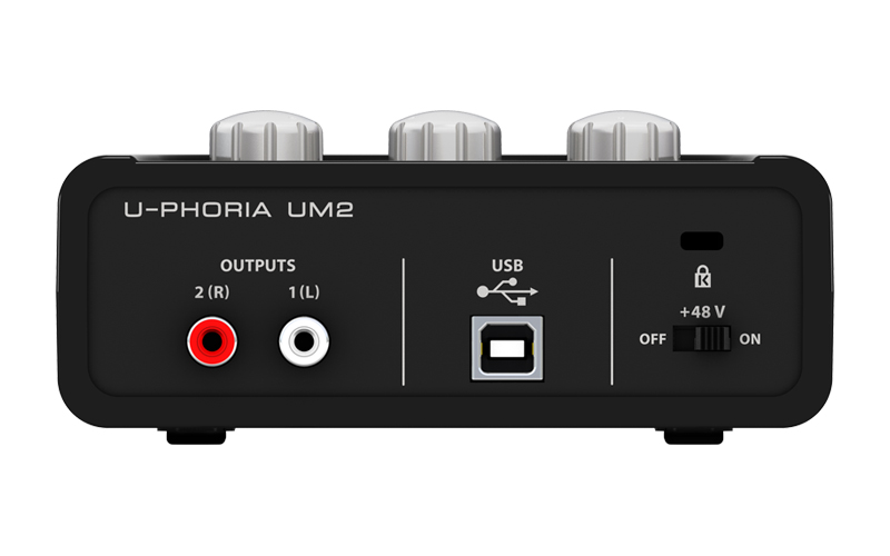 Behringer UM2 аудиоинтерфейс USB, 2 входа, 2 выхода, микр. предусилитель XENYX