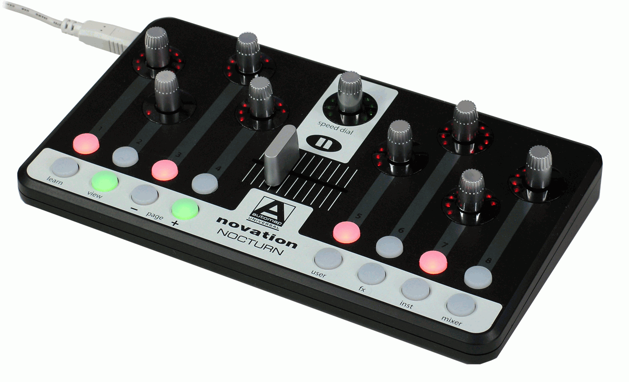 Novation Nocturn USB MIDI компактный контроллер для управления Plug-In инструментами и эффектами