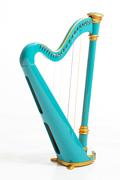 Resonance Harps MLH0016 Capris арфа 21 струнная (A4-G1), цвет бирюзовый глянцевый